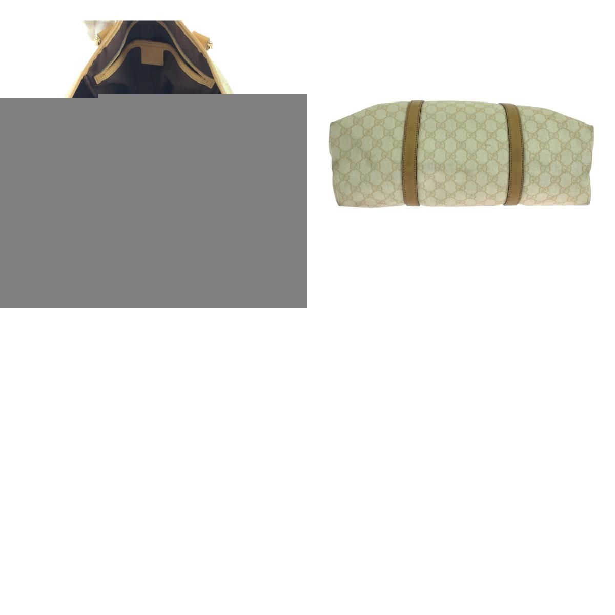 Gucci Beige Brown Gold GG Supreme Canvas Business Tote — view 9