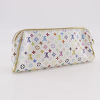 Louis Vuitton Kate Pouch Monogram Multicolor Blanc White Clutch — view 3