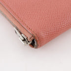 Hermes Azap Long Silk in Veau Flamingo Pink Wallet — view 6