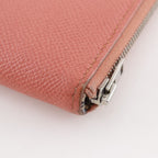 Hermes Azap Long Silk in Veau Flamingo Pink Wallet — view 5