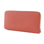 Hermes Azap Long Silk in Veau Flamingo Pink Wallet — view 2