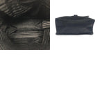 Prada Tessuto Logo Black Silver Nylon Shoulder Bag — view 9