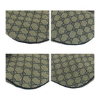 Gucci Beige Navy Silver GG Supreme Canvas Shoulder Bag — view 3