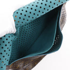 Louis Vuitton Saumur PM Monogram Perfoux Turquoise Brown — view 6