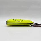 Loewe Shoulder Bag Gate Pocket Pouch Smiley Wink Yellow Brown Leather — view 3