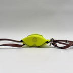 Loewe Shoulder Bag Gate Pocket Pouch Smiley Wink Yellow Brown Leather — view 5