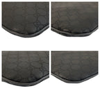 Gucci GG Pattern Black Silver Nylon Leather Shoulder Bag — view 3