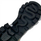 Gucci Short Boots Shoes Leather Black Double Bijoux Belt Side Gore GG Marmont — view 8