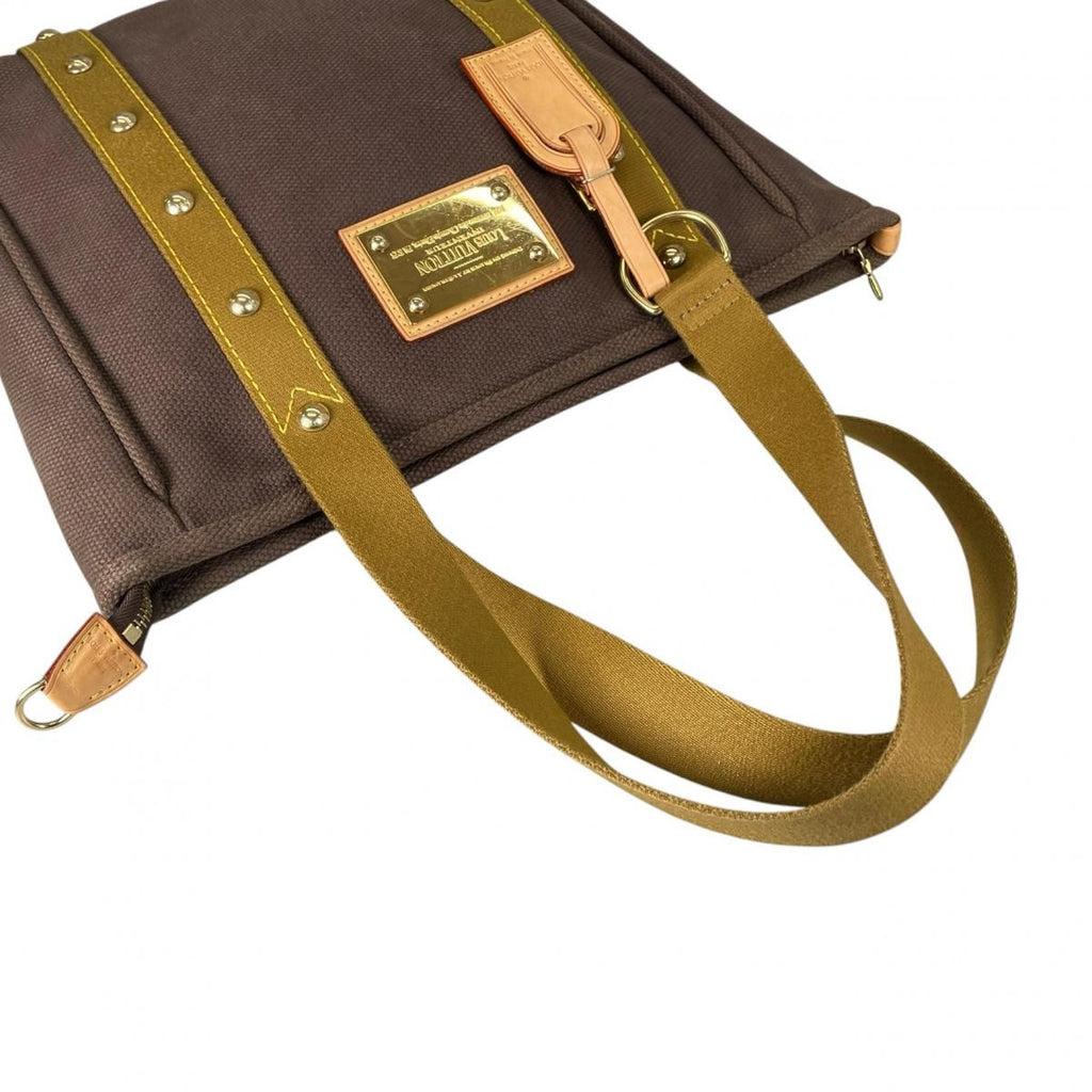 Louis Vuitton Cabas MM Tote Antigua Brown — view 9