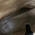 Hermes Short Boots Shoes Leather Black Silver Kelly — view 7