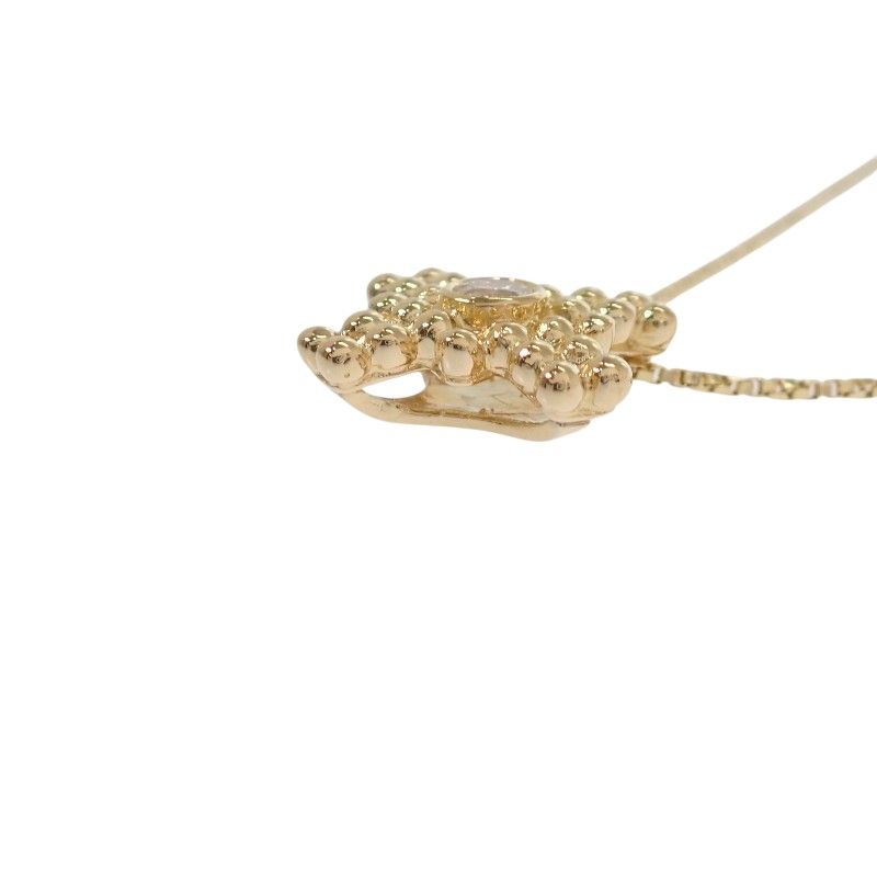 Saint Laurent Yves Cross Necklace Pendant 18k Yellow Gold Diamond YSL — view 4