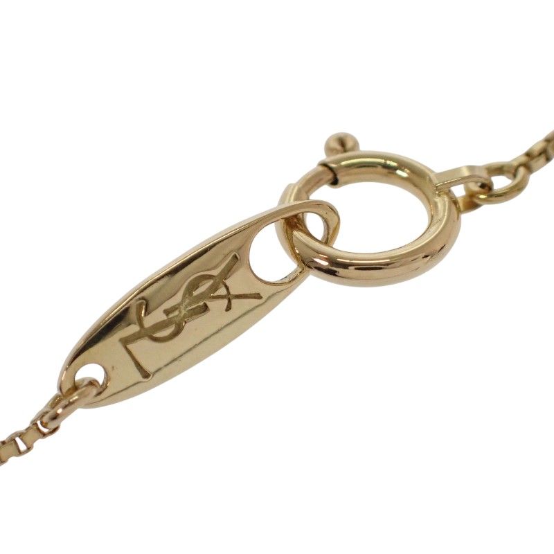 Saint Laurent Yves Cross Necklace Pendant 18k Yellow Gold Diamond YSL — view 9