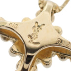 Saint Laurent Yves Cross Necklace Pendant 18k Yellow Gold Diamond YSL — view 8