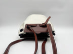 Loewe Shoulder Bag Lazo Bucket Leather White Brown — view 5