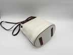 Loewe Shoulder Bag Lazo Bucket Leather White Brown — view 7