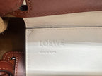 Loewe Shoulder Bag Lazo Bucket Leather White Brown — view 9