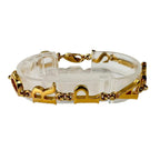 Dior Chain Bracelet Logo Paris Gold — view 4