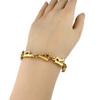 Dior Chain Bracelet Logo Paris Gold — view 8