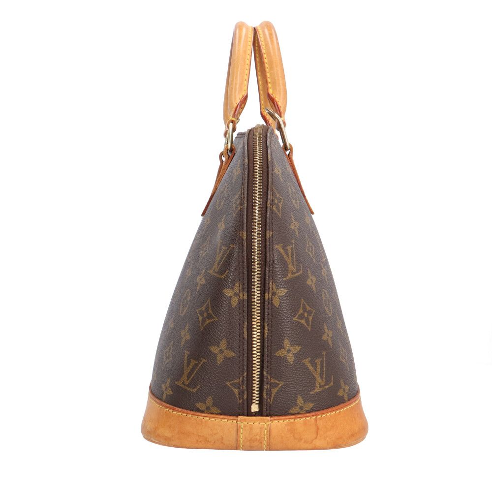 Louis Vuitton Alma Monogram Handbag Canvas Brown — view 4