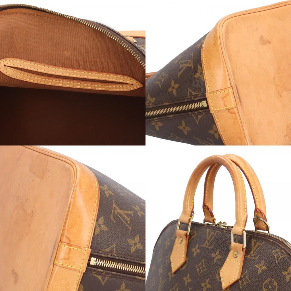 Louis Vuitton Alma Monogram Handbag Canvas Brown — view 9