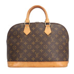Louis Vuitton Alma Monogram Handbag Canvas Brown — view 3