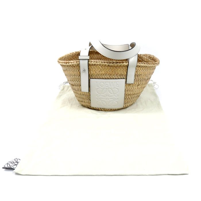 Loewe Basket Bag Small Handbag White Natural — view 8