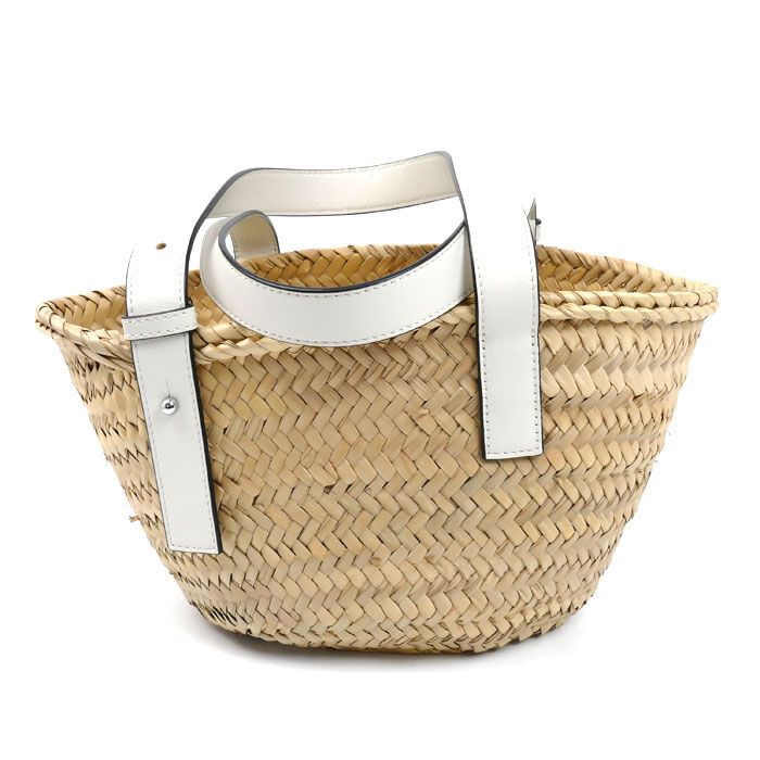 Loewe Basket Bag Small Handbag White Natural — view 2