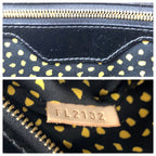 Louis Vuitton Lockit MM Jaune Yellow Black Patent Leather Handbag — view 4