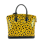 Louis Vuitton Lockit MM Jaune Yellow Black Patent Leather Handbag — view 2