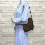 Louis Vuitton Musette Salsa Short Monogram Shoulder Bag Canvas Brown — view 2