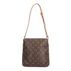 Louis Vuitton Musette Salsa Short Monogram Shoulder Bag Canvas Brown — view 3