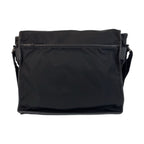 Prada Tessuto Black Silver Nylon Shoulder Bag — view 2