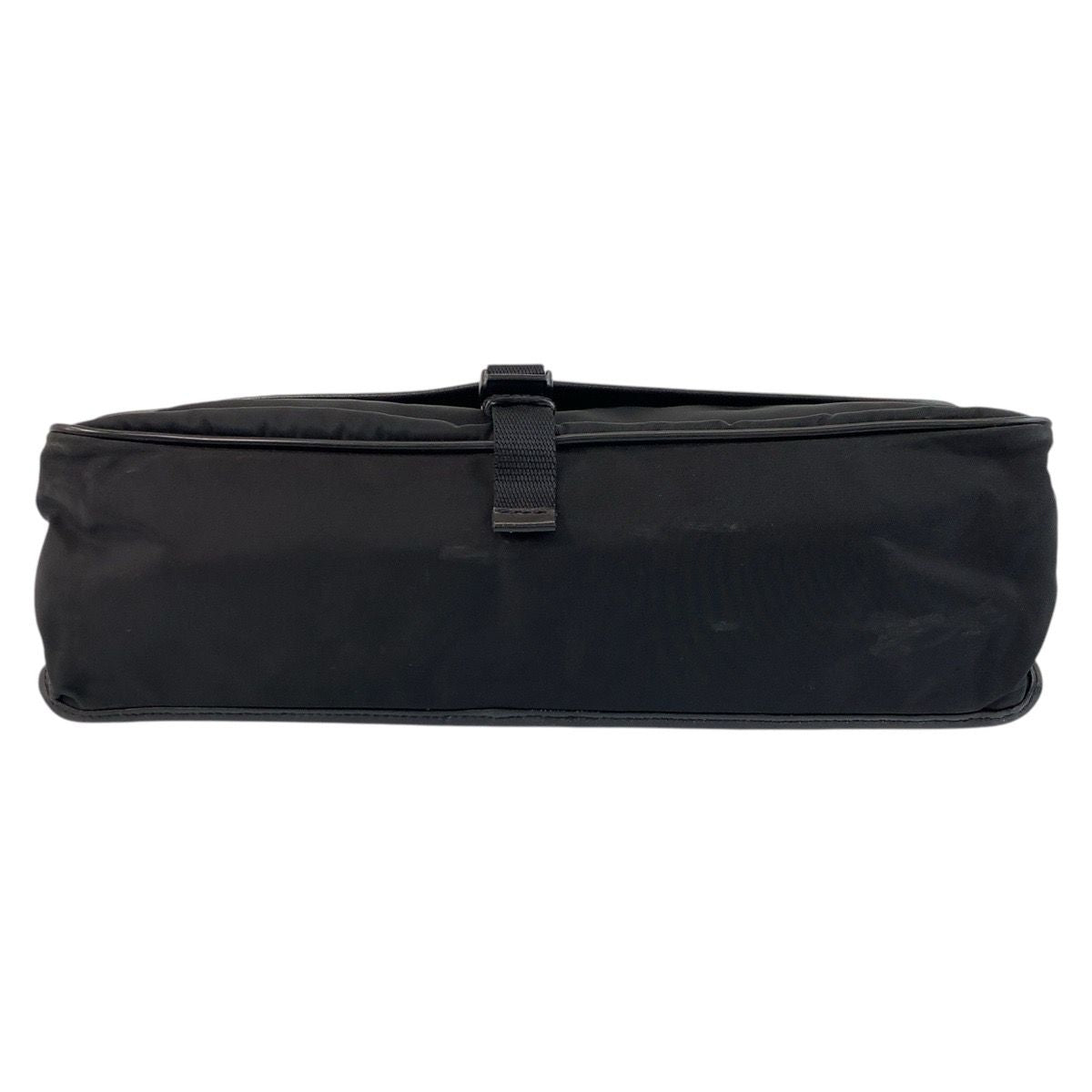 Prada Tessuto Black Silver Nylon Shoulder Bag — view 9