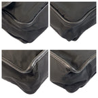 Prada Tessuto Black Silver Nylon Shoulder Bag — view 3