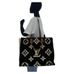 Louis Vuitton Monogram Teddy On The Go GM Black White Shoulder Bag Tote 2-Way — view 6
