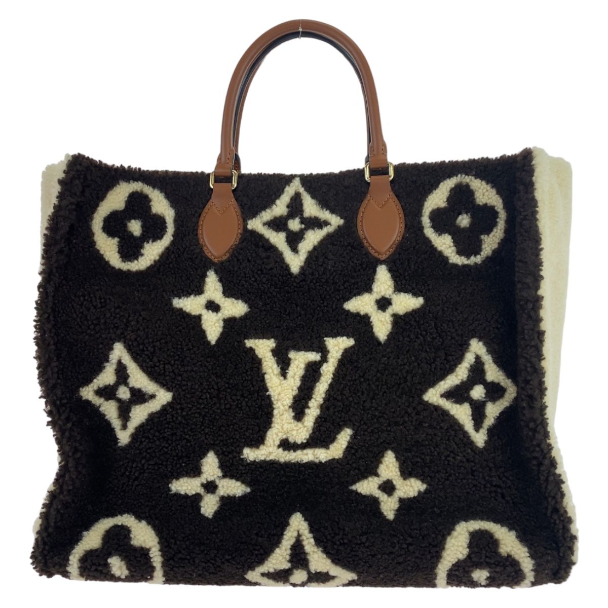 Louis Vuitton Monogram Teddy On The Go GM Black White Shoulder Bag Tote 2-Way — view 2