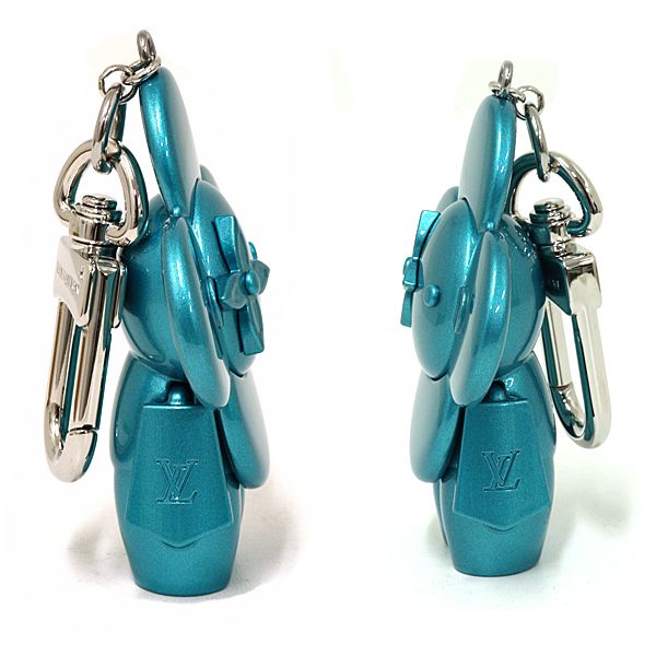Louis Vuitton Sac Vivienne Metal Bag Charm Key Holder Turquoise — view 5