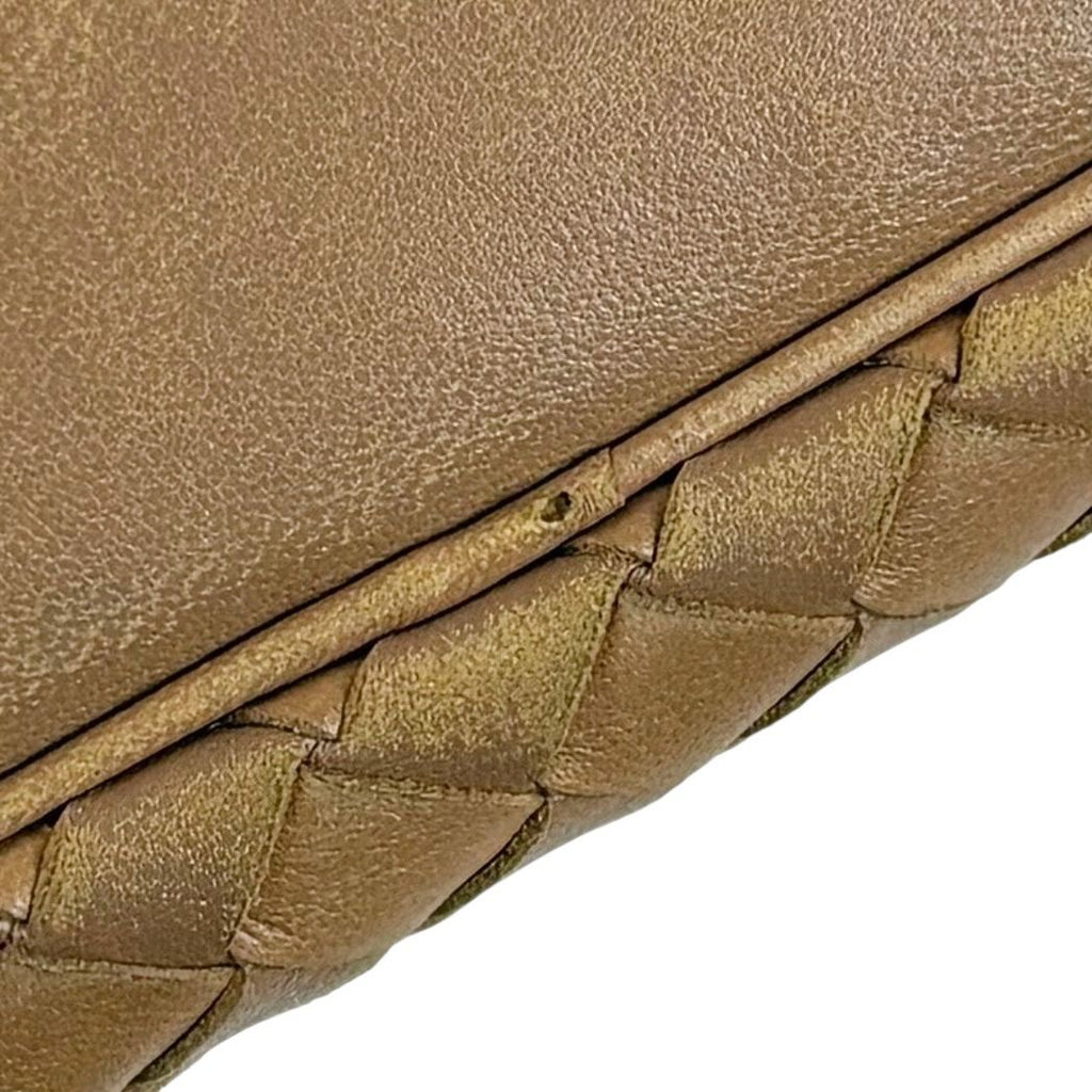 Bottega Veneta Intrecciato Leather Mini Shoulder Bag Beige Hobo — view 8