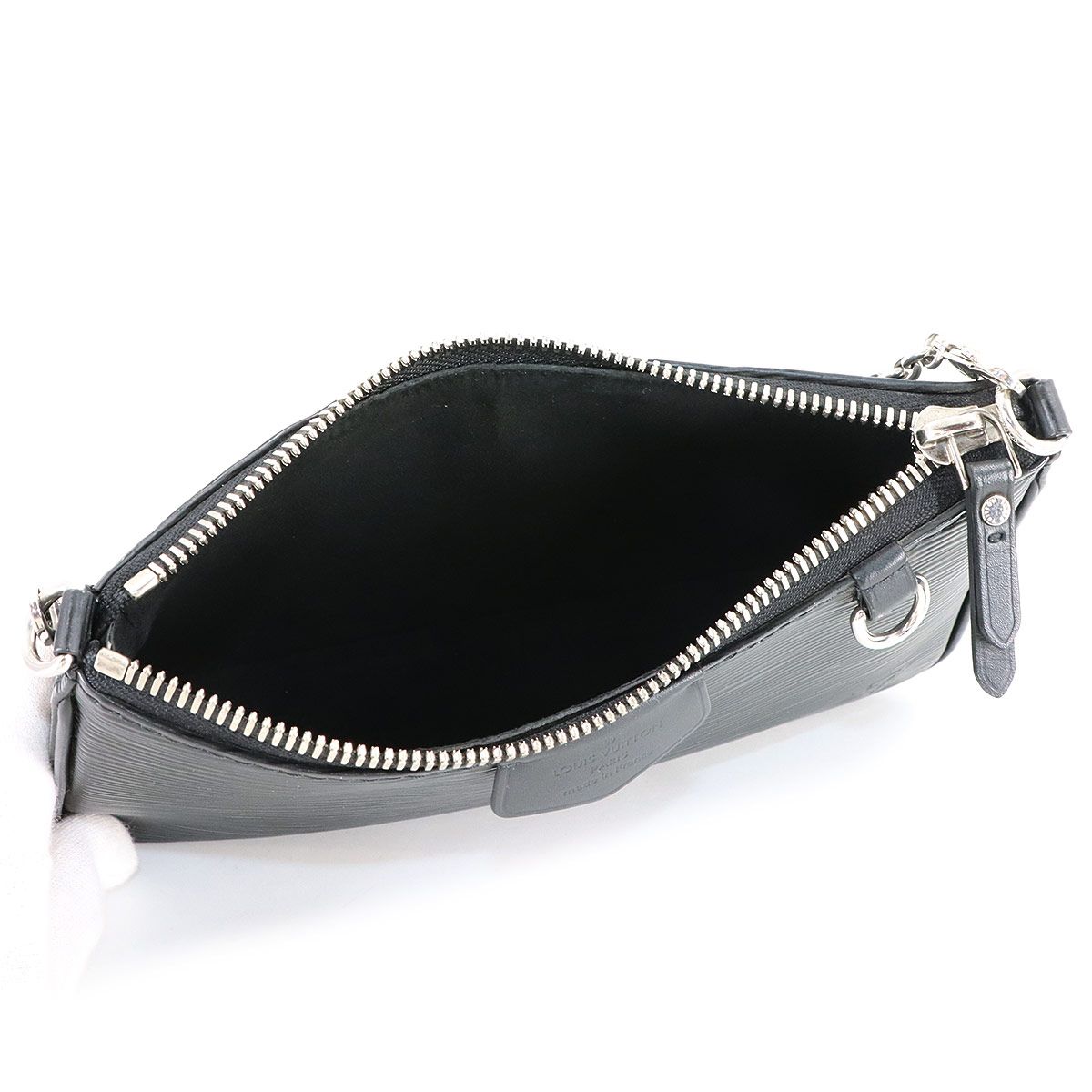 Louis Vuitton Epi Easy Pouch 2-Way Shoulder Bag Leather Noir — view 6
