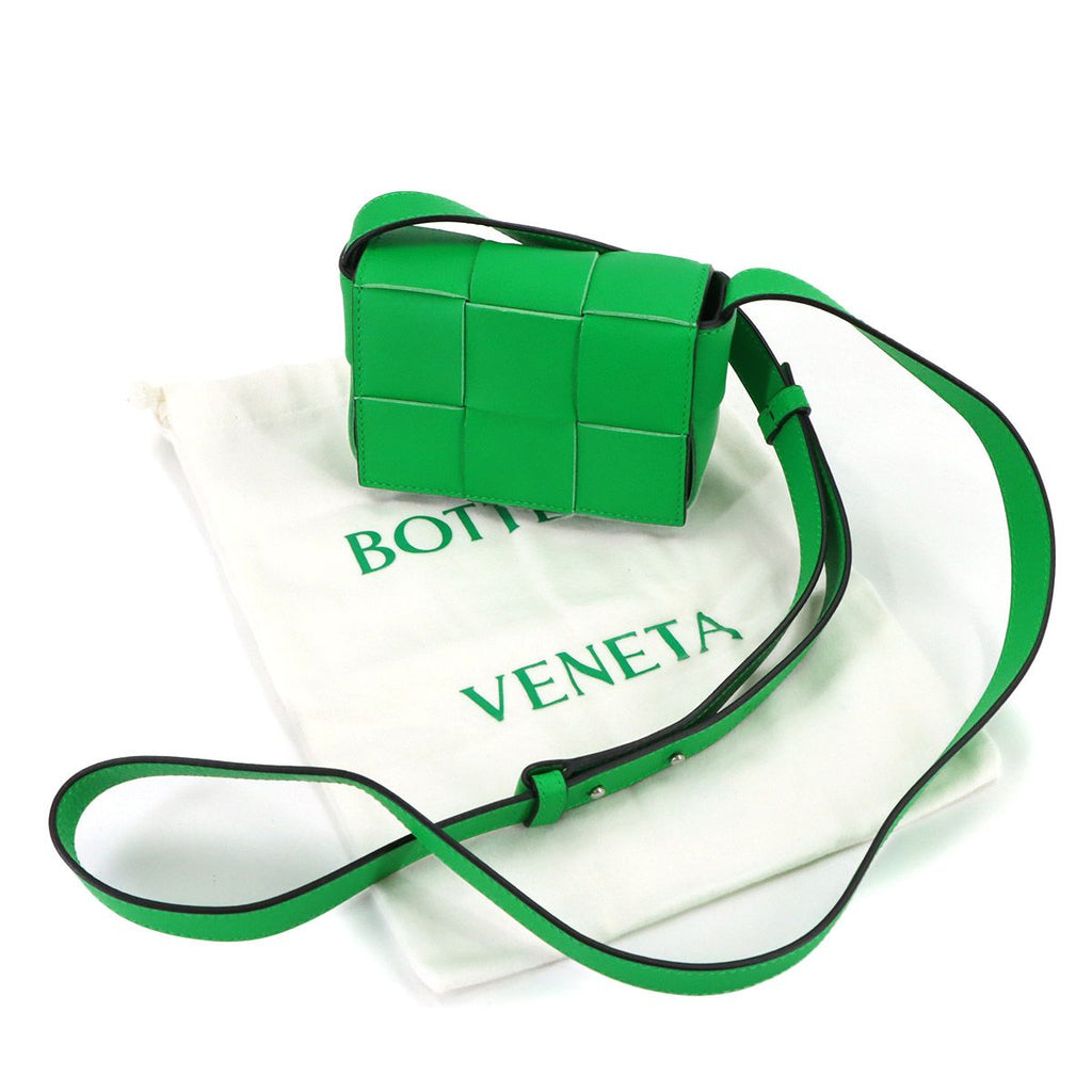 Bottega Veneta Intrecciato Candy Cassette Shoulder Bag Leather Paraquito — view 2