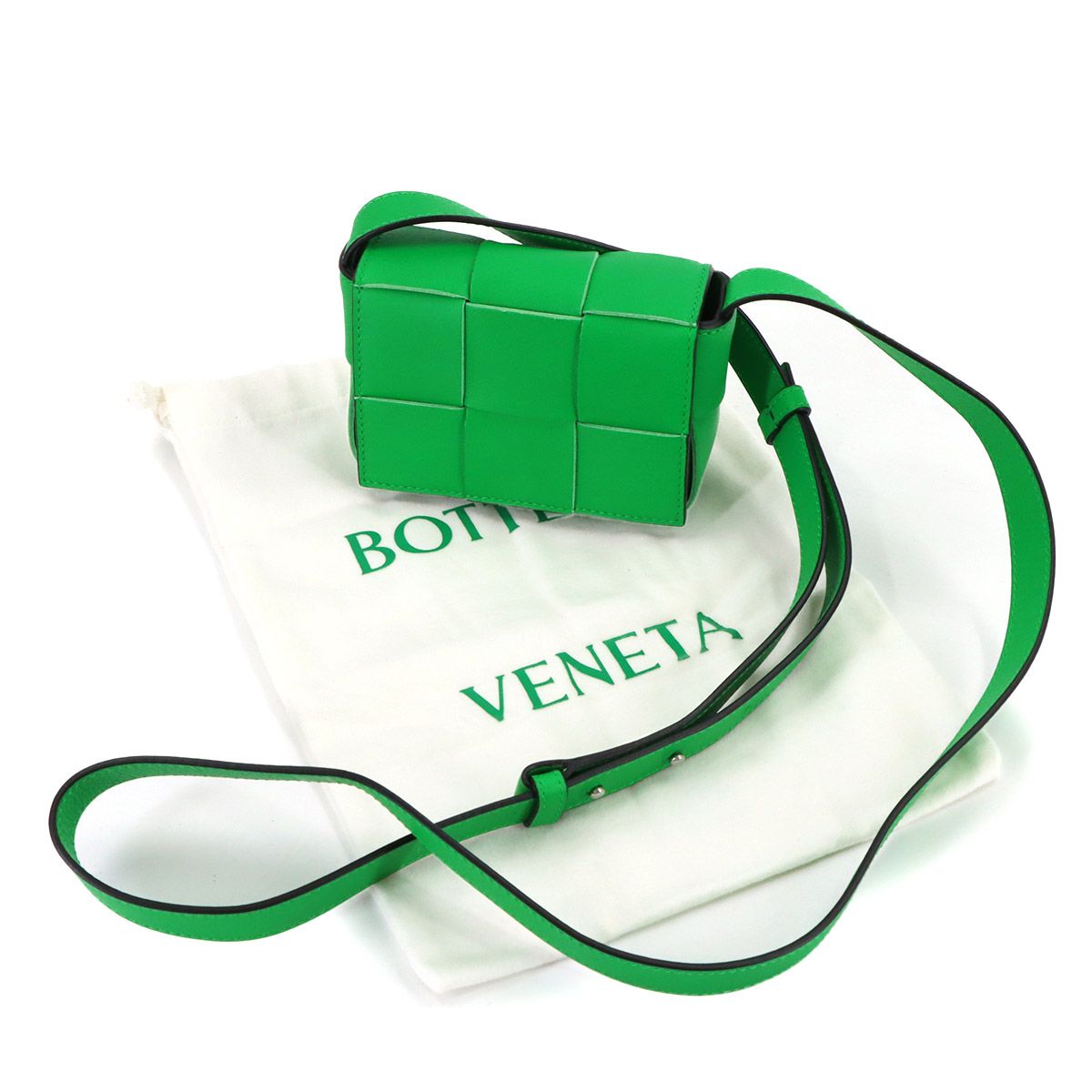 Bottega Veneta Intrecciato Candy Cassette Shoulder Bag Leather Paraquito — view 2