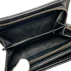 Gucci Bifold Wallet Double Quilted Leather Logo Black Gold — view 9