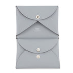 Hermes Coin Case Calvi Duo Gris Perle Silver Epsom — view 4