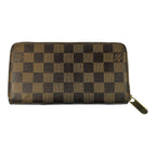 Louis Vuitton Damier Zippy Wallet Zip Around Brown — view 2