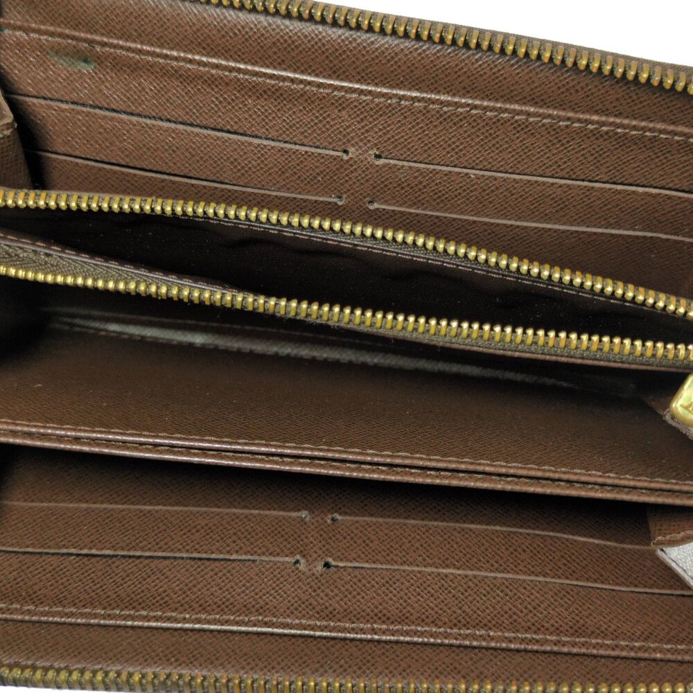 Louis Vuitton Damier Zippy Wallet Zip Around Brown — view 4