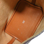 Hermes Picotin Silver Handbag Orange — view 6