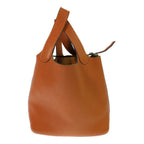 Hermes Picotin Silver Handbag Orange — view 5