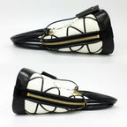 Louis Vuitton Alma BB Bubble Glam Leather White Black Quilted Gold 2-Way Bag — view 3