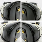 Louis Vuitton Alma BB Bubble Glam Leather White Black Quilted Gold 2-Way Bag — view 5