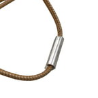 Hermes Necklace Buffalo Horn Pendant Equipe Blue Beige Brown — view 8